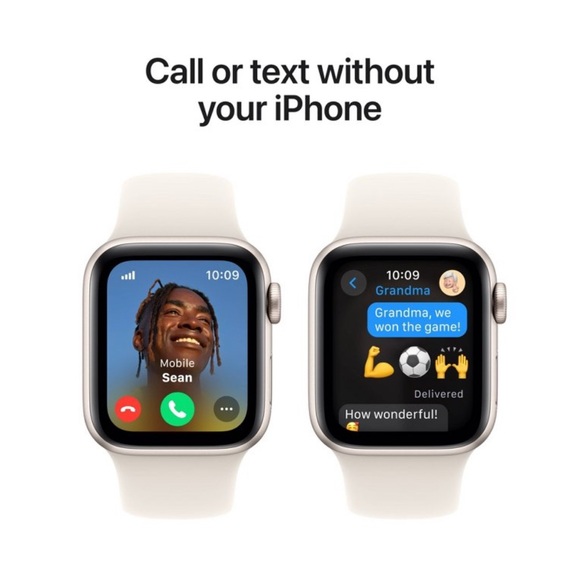 Apple Watch SE 2nd Generation (GPS) 40mm Aluminum Case with Sport Band Starlight - Picture 8 of 10